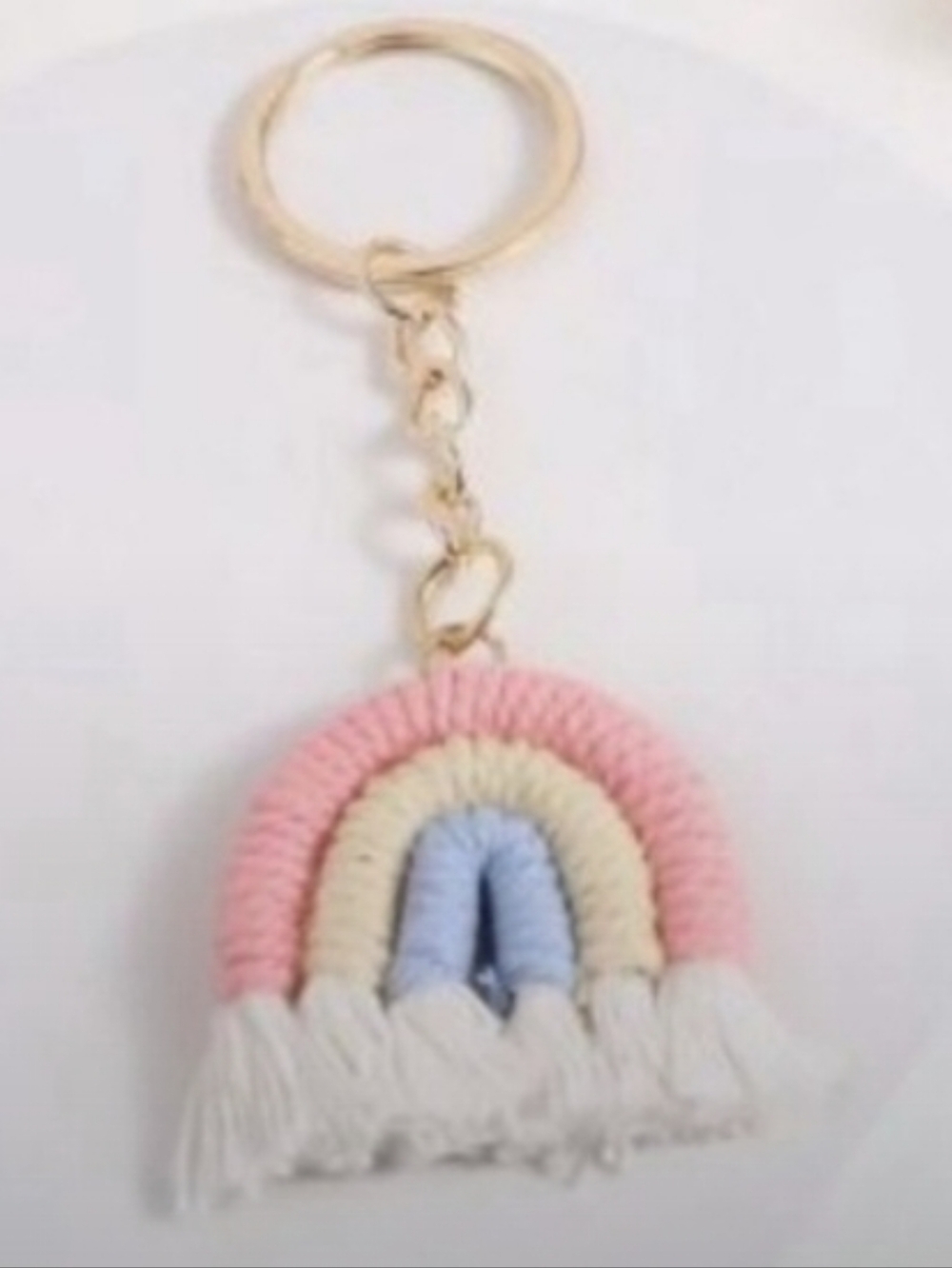 Do Not Purchase -Rainbow 🌈 Macrame Keychain